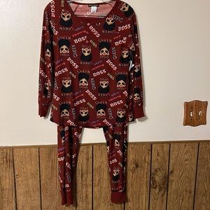 NEW WITHOUT TAG MAKE IT RAIN DIVA QUEEN BOSS SLEEPWEAR 2PC PAJAMAS SIZE MEDIUM